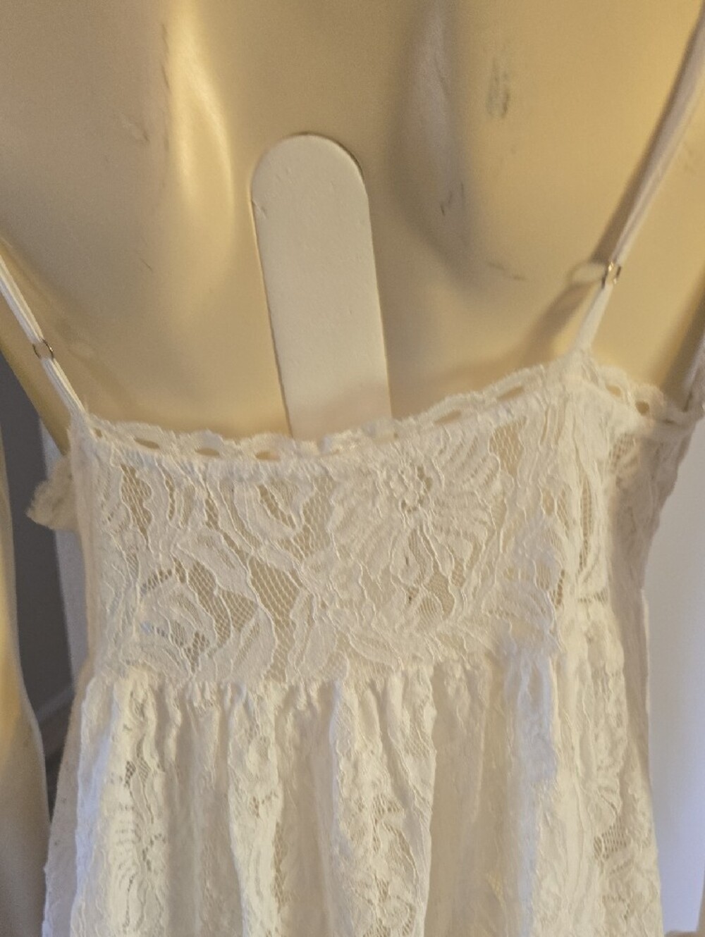 Letnewble Lace Maxi Slip Dress in Ivory - Picture 6 of 11